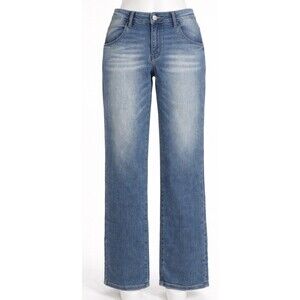 PTCL Ethical Denim Jeans Womens 31 Blue Straight Leg Mid Rise Stretch 32x31